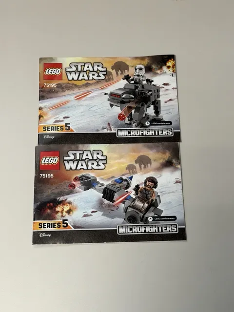 Lego Star Wars  Ski Speeder vs. First Order Walker Microfighters Manual Only