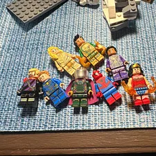 LEGO minifigure lot mixed characters includes Spider-Man plastic figures