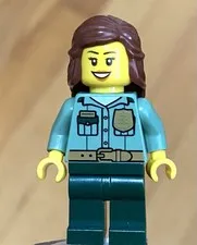 LEGO Female National Park Monument Ranger / Tour Guide Brown Hair