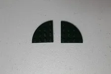 (2) LEGO Parts 30565 Plate Round Corner 4x4 Dark Green
