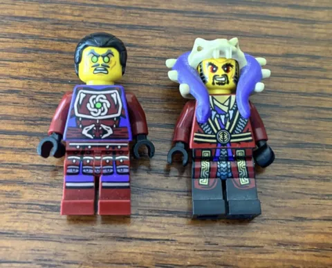 Lego Ninjago lot Master Chen and Clouse minifigures