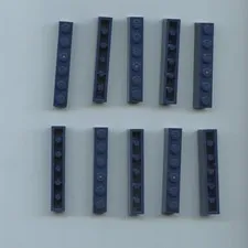 LEGO x 10 Dark Blue Brick 1 x 6 3009