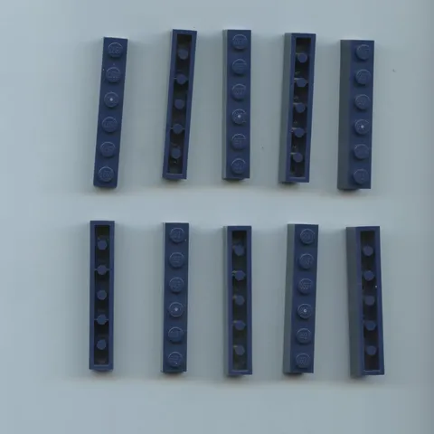 LEGO x 10 Dark Blue Brick 1 x 6 3009