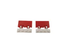 2 Lego® 9V RC TRAIN Railway Flap Clap WHITE / RED