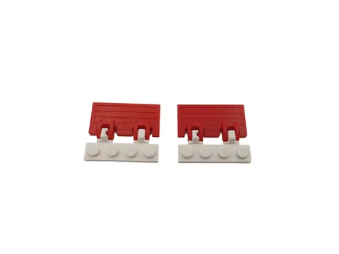 2 Lego® 9V RC TRAIN Railway Flap Clap WHITE / RED