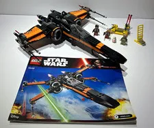 LEGO 75102 100% COMPLETE w/minifigs+manual - Star Wars Poe's X-Wing Fighter