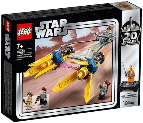 LEGO Star Wars The Phantom Menace Anakin's Podracer 20th Anniversary Set 75258