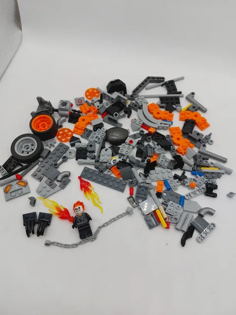 Lego Ghost Rider Minifigure Johnny Blaze Replacement Blocks Incomplete Set
