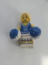 LEGO Original CMF Collectible Minifigure Series 1 8683 CHEERLEADER BLUE M