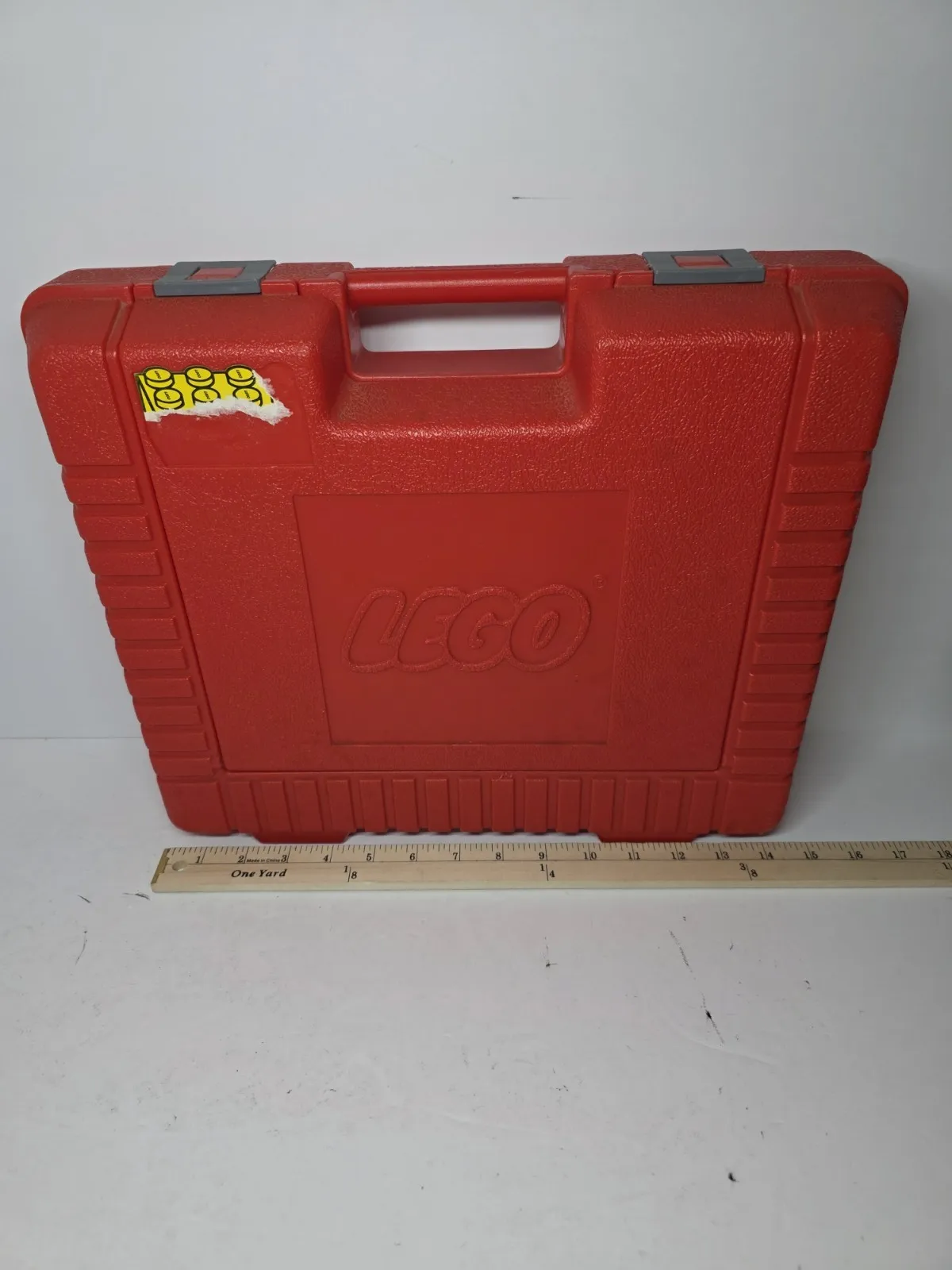 Vtg 80s Red Lego Storage Box Carrying Case