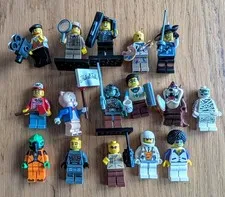LEGO Minifigure Lot x16 Genuine LEGO CMF Mummy Alien Artist Detective Porky Pig