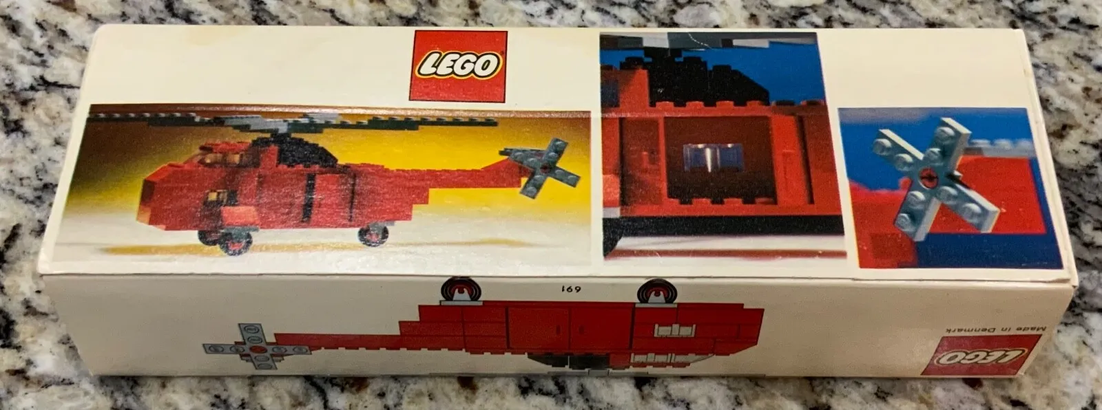 1974 Legoland Rescue Helicopter 691 Box 1970’s Vintage Lego No. 4273 Taped Shut