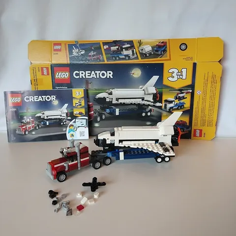 LEGO CREATOR: Shuttle Transporter (31091) complete with manual and box
