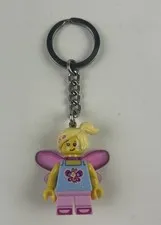 Lego Minifig Butterfly Girl Keychain Bag Charm Y2K Toy Bricks Minifigure