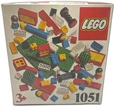 Vintage 1981 Lego Basic Building Set 1051 Complete Box Denmark Age 3 Plus