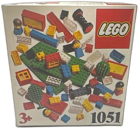 Vintage 1981 Lego Basic Building Set 1051 Complete Box Denmark Age 3 Plus