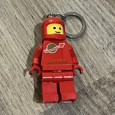 LEGO Classic Space Red Spaceman Astronaut Minifigure Keychain - Plastic