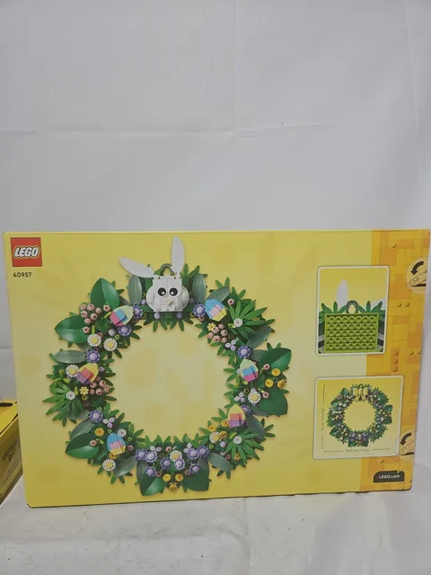 New Lego Decor Spring Easter Wreath Pastel Floral Decoration Building Toy In Box