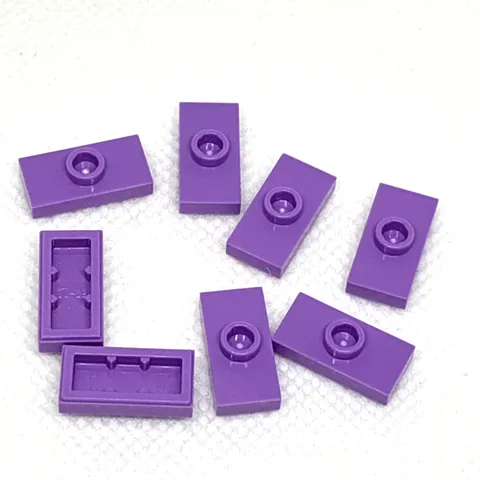 LEGO Parts - Medium Lavender Plate 1 x 2 with 1 Stud (Jumper) - No 15573 - QTY 8