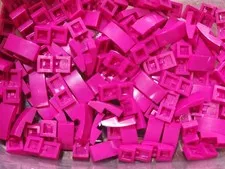 Lego 11477 Magenta Qty 129 NEW Slope, Curved 2 x 1 x 2/3