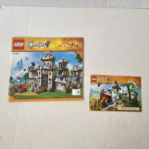 LEGO Castle 70404 King's Castle 70400 Forest Ambush Instruction Manuals