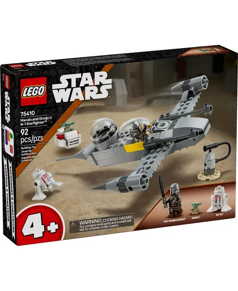 Star Wars Mando and Grogu's N-1 Starfighter Building Toy