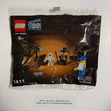 2001 LEGO Studios 1411 Pirates Treasure Hunt Polybag Factory Sealed New