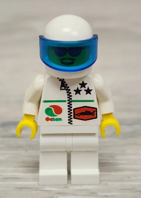 Lego oct038 Octan Stars White Legs White Helmet Trans Dark Blue Visor Minifigure
