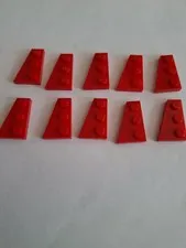No 385 10x Lego Wedge Plate 43723 Left. 2x3 Red