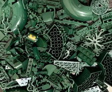LEGO Earth Green LOT of 250+ Pieces Bulk - 10 oz