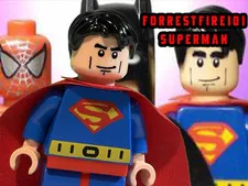 Custom LEGO Superman FORRESTFIRE101 LEGO Batman Minifigure DC Super Hero Design