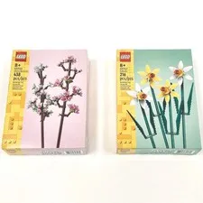 2 Sealed LEGO Botanicals Sets; 40725 Cherry Blossoms. 40747 Daffodils