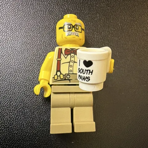 LEGO Minifigure Series 10 Grandpa Minifigure Incomplete Missing Accessories