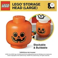 LEGO- Pumpkin Storage Stackable Head Large 4032 NEW
