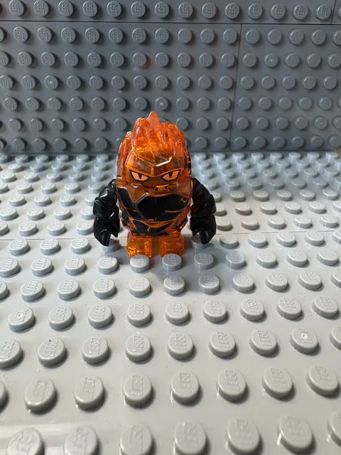 Lego Power Miners Minifigure Rock Monster - Firax (Trans-Orange) 8191 pm025