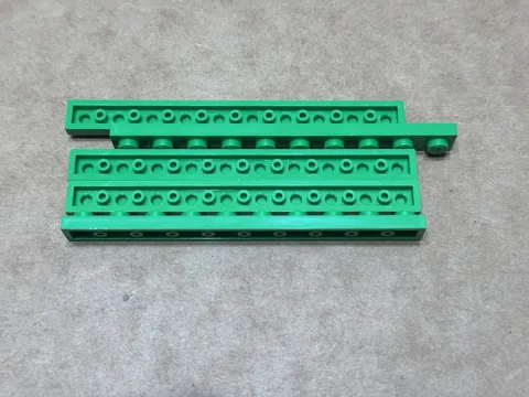 LEGO Parts - Bright Green Plate 1 x 10 - No 4477 - QTY 5