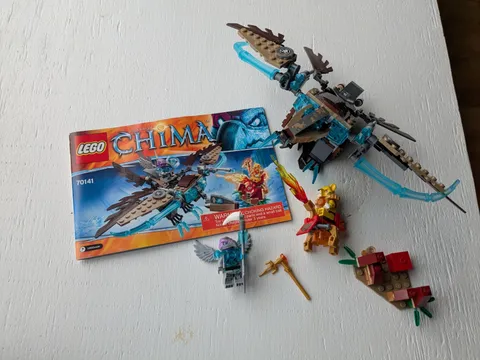 LEGO Legends of Chima: Vardy's Ice Vulture Glider (70141) 100% Complete w Manual