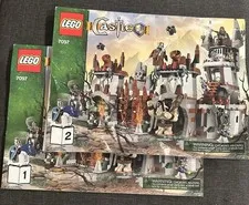 Lego Castle Troll's Mountain Fortress 7097 Used Instruction Manuals No Bricks