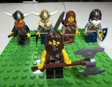 LEGO Minifigures Viking Lot of 5 Weapons & Accessories Axe Sword Shield Bow