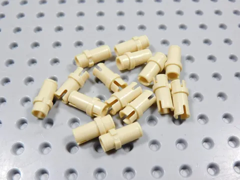 LEGO Lot of 15 Tan Technic Half Pins BD
