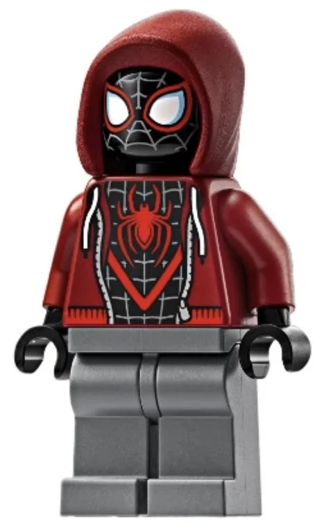 Spider-Man (Miles Morales) - Dark Red Hood (sh0943) LEGO® Minifigure
