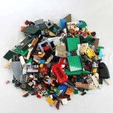 Bulk Lego Building Bricks Lot 4 lbs Mixed Pieces Random Assorted Some Figures