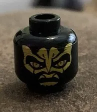 Lego Minifigure Head Savage Opress Yellow Zabrak Pattern
