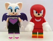 Lego Knuckles And Sonic Minifigure Lot Of 2 From Set 76996