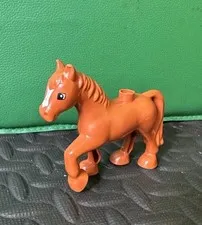 Lego Duplo BROWN HORSE PONY Animal Zoo Barn Farmer Farm House Castle Equestrian