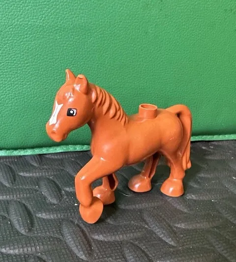 Lego Duplo BROWN HORSE PONY Animal Zoo Barn Farmer Farm House Castle Equestrian