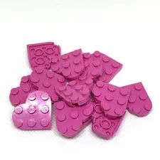 LEGO Parts - Dark Pink Plate, Round 3 x 3 Heart - No 39613 - QTY 13