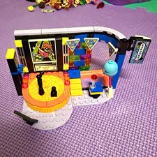 LEGO Karaoke Stage Scene Lot w/ Microphones & Printed Parts, Multicolor