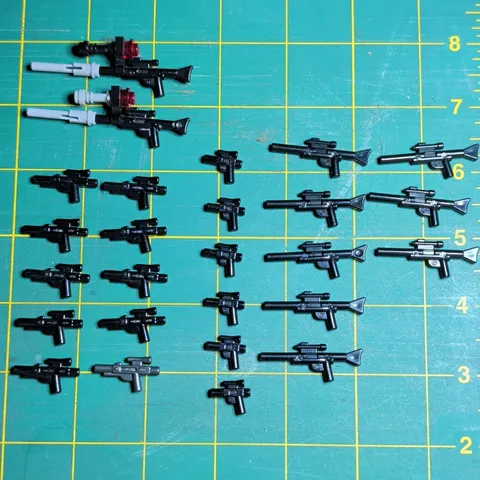 LEGO Minifigure Weapon Accessories Lot of 26 Blasters Rifles Star Wars