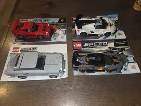 Lego Speed Champions Lot Of 6, 75893 75892 76900 76911 75890 W/ Instructions 
